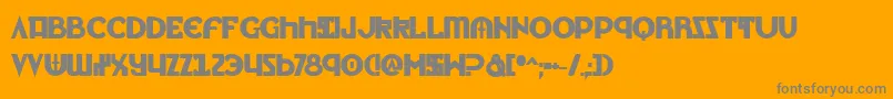 LionheartBold Font – Gray Fonts on Orange Background