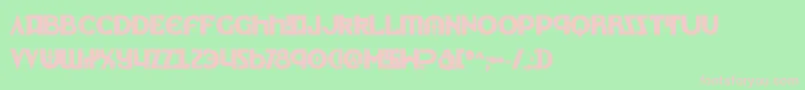 LionheartBold Font – Pink Fonts on Green Background