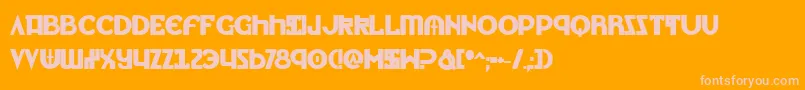 LionheartBold Font – Pink Fonts on Orange Background