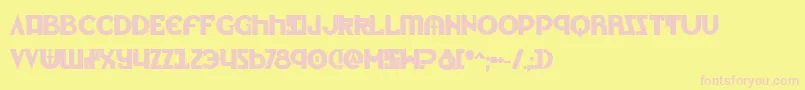 LionheartBold Font – Pink Fonts on Yellow Background