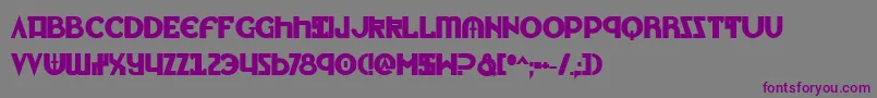 LionheartBold Font – Purple Fonts on Gray Background