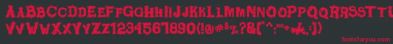 FewDollars Font – Red Fonts on Black Background