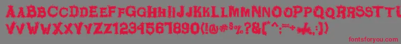 FewDollars Font – Red Fonts on Gray Background
