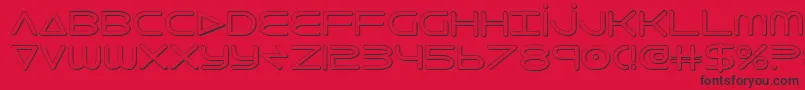 8thelement3D Font – Black Fonts on Red Background