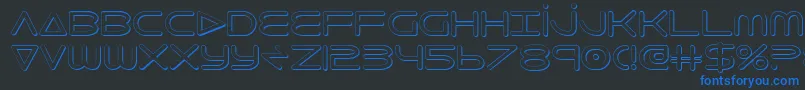 8thelement3D Font – Blue Fonts on Black Background