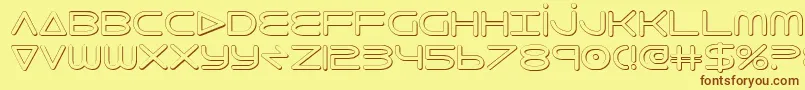 8thelement3D Font – Brown Fonts on Yellow Background