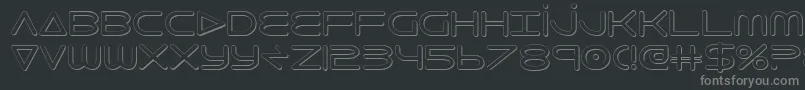 8thelement3D-Schriftart – Graue Schriften auf schwarzem Hintergrund