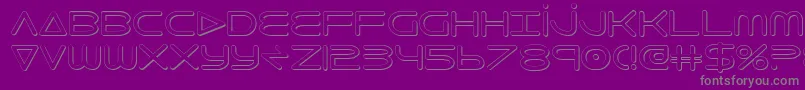 8thelement3D Font – Gray Fonts on Purple Background