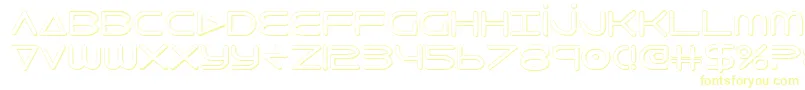 フォント8thelement3D – 黄色のフォント