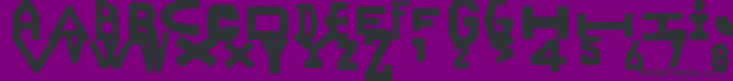 Ranyjulek Font – Black Fonts on Purple Background