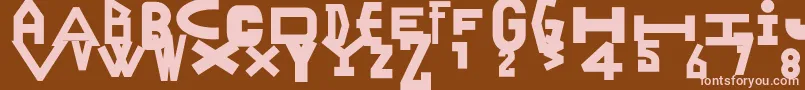 Ranyjulek Font – Pink Fonts on Brown Background