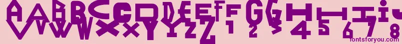 Ranyjulek Font – Purple Fonts on Pink Background