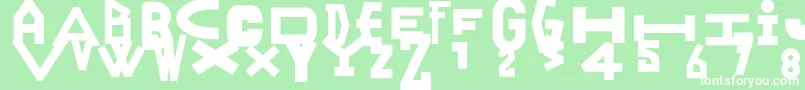 Lisätietoja Ranyjulek-fontista Ranyjulek-fontti – valkoiset fontit vihreällä taustalla