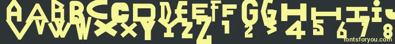 Ranyjulek Font – Yellow Fonts on Black Background