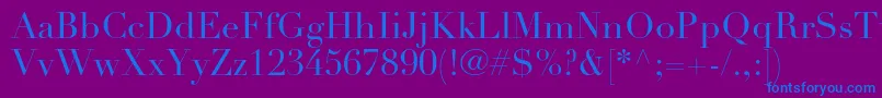 DidotltstdRoman Font – Blue Fonts on Purple Background