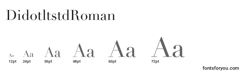 Размеры шрифта DidotltstdRoman