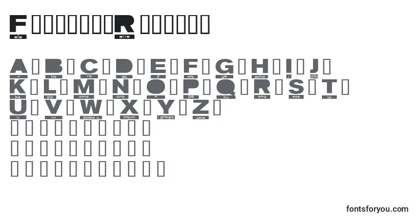 A fonte FoneticaRegular (68947) – alfabeto, números, caracteres especiais
