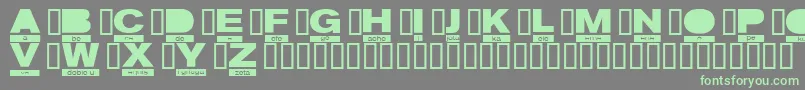 Шрифт FoneticaRegular – зелёные шрифты на сером фоне