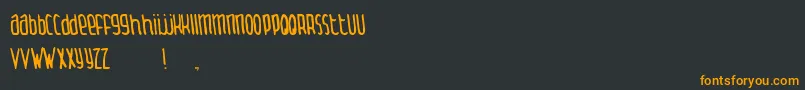 ThingamabobNormal Font – Orange Fonts on Black Background