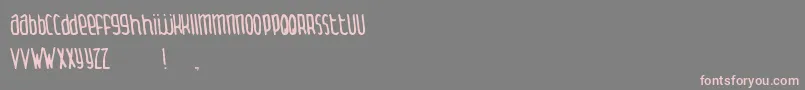 ThingamabobNormal Font – Pink Fonts on Gray Background