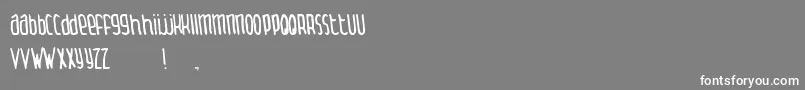 ThingamabobNormal Font – White Fonts on Gray Background
