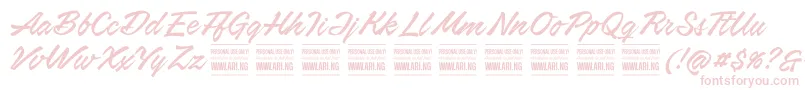 AirwaysPersonalUseOnly Font – Pink Fonts
