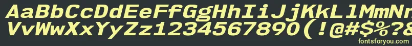 More about Nk57MonospaceExEbIt Font Nk57MonospaceExEbIt Font – Yellow Fonts on Black Background