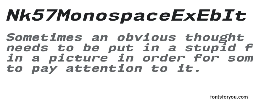 Nk57MonospaceExEbIt Font