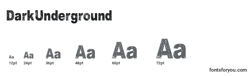 DarkUnderground Font Sizes