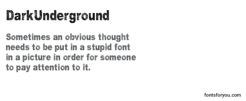 DarkUnderground Font
