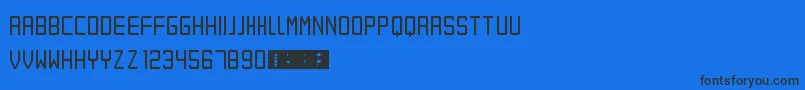 Eret Font – Black Fonts on Blue Background