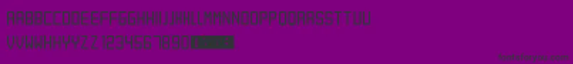 フォントEret – 紫の背景に黒い文字
