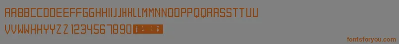Шрифт Eret – коричневые шрифты на сером фоне