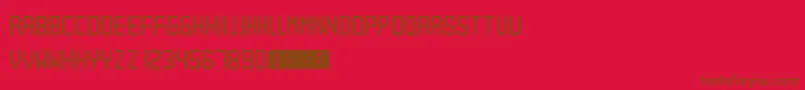 Подробнее о шрифте Eret Шрифт Eret – коричневые шрифты на красном фоне