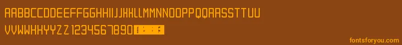 Eret Font – Orange Fonts on Brown Background