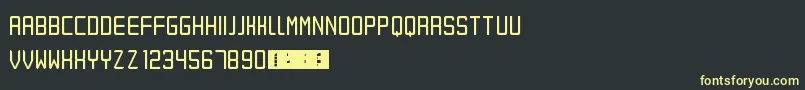 Eret Font – Yellow Fonts on Black Background