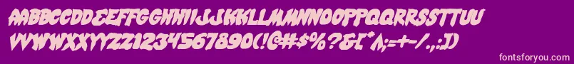 Mysticsingleri Font – Pink Fonts on Purple Background