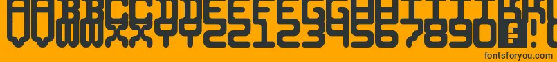 5identificationMono Font – Black Fonts on Orange Background