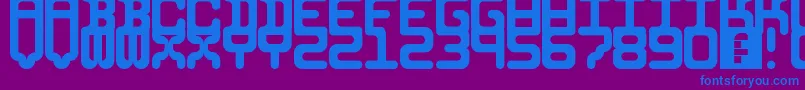 5identificationMono Font – Blue Fonts on Purple Background