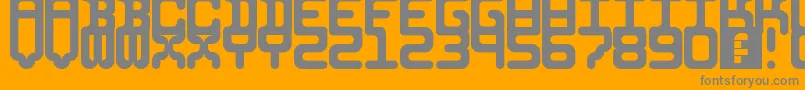 5identificationMono Font – Gray Fonts on Orange Background