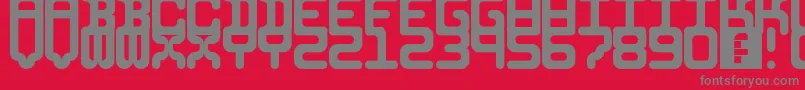 5identificationMono Font – Gray Fonts on Red Background