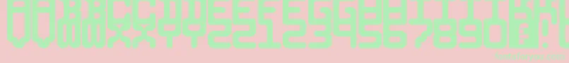 5identificationMono Font – Green Fonts on Pink Background