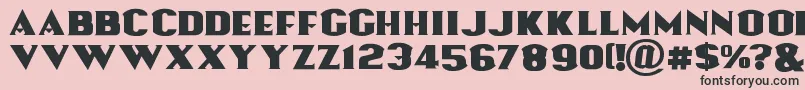 Lassooftruth Font – Black Fonts on Pink Background