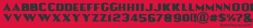 Lassooftruth Font – Black Fonts on Red Background