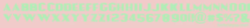Lassooftruth Font – Green Fonts on Pink Background