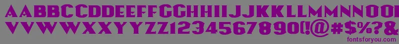 Lassooftruth Font – Purple Fonts on Gray Background