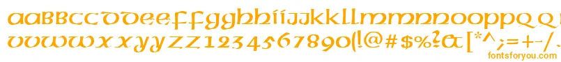 AmericanUncialNormal Font – Orange Fonts on White Background