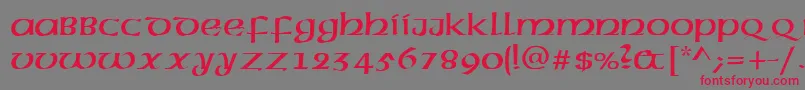 Saiba mais sobre a fonte AmericanUncialNormal Fonte AmericanUncialNormal – fontes vermelhas em um fundo cinza