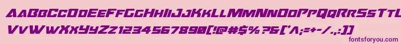 Oceanicdriftital Font – Purple Fonts on Pink Background