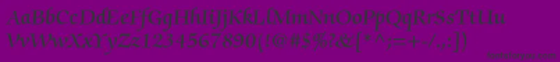 ChanceryScriptSsiSemiBold Font – Black Fonts on Purple Background